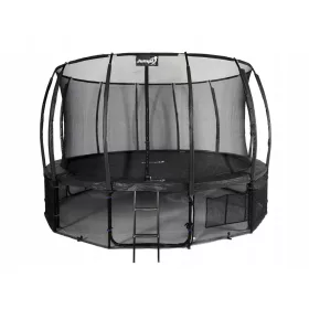    Trambulina de gradina 487cm/16FT Maxy Comfort Plus Neagra Cu plasa interioara