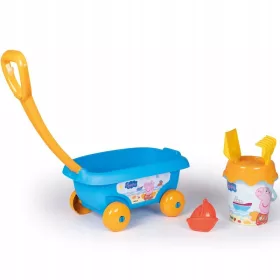    Cărucior SMOBY cu găleată și accesorii pentru nisip Peppa Pig
