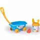  Cărucior SMOBY cu găleată și accesorii pentru nisip Peppa Pig