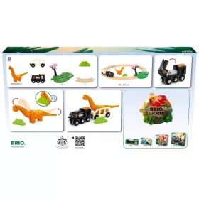  Brio 36098 Trenuleț rotund cu dinozauri