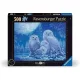  Puzzle Ravensburger 2D care strălucește în întuneric: Bufnițe, 500 de piese