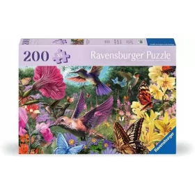  Puzzle 2D Ravensburger: Flori și Fluturi, 200 de piese