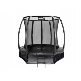    Trambulina Jumpi Garden 252cm/8FT Maxy Comfort Plus NEGRĂ Cu interior S