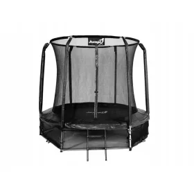   Trambulina Jumpi Garden 252cm/8FT Maxy Comfort Negru Cu plasa interioara