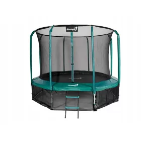    Trambulina Jumpi Garden 312cm/10FT Maxy Comfort Green Cu plasă interioară