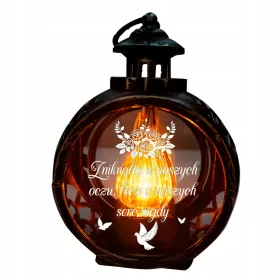   Lumânare LED pentru Mormânt cu Design Eleganta și Flacără Artificială