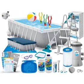    Piscină de grădină Intex 26788 cu cadru dreptunghiular 400x200x100 21in1 COMPLET