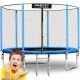 Trambulina de gradina de 6 ft/183 cm cu plasa de exterior si scara Neo-Sport