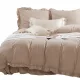 Set Lenjerie de Pat cu Volane Designers - Microfibră 220x200 cm + 2 Fețe de Pernă 70x80 cm