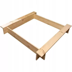  CUIT DE NIsip CU BANCĂ 118x118cm Înălțime 18cm