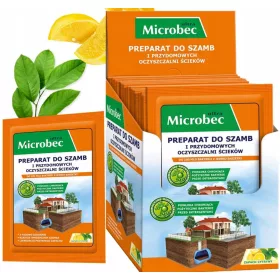    BROS - Microbec ULTRA 25g parfum de lamaie - curatator fosa septica - 18 buc.