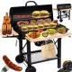  GRATAR CARBUNE DE GRADINA CU CAPAC INCHIS MASA PORTABLE BARREL BBQ PRO