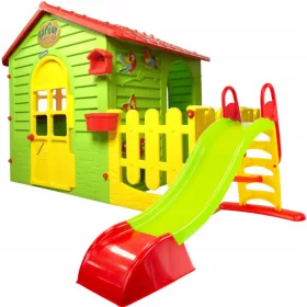    CASA DE GRADINA CU GARD TOBOSA 180cm LOC DE JOOCATA PENTRU COPII Mochtoys