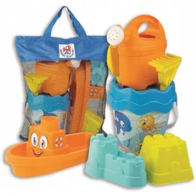  Set de nisip Androni Happy Fish în geantă de călătorie