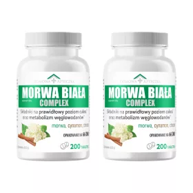   Supliment pentru Metabolism și Controlul Greutății - Morwa Biała plus Cinnamon și Crom, 400 Tablete