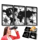 Tablou Decorativ 3D Ajouré cu Set Gratuit de Suporturi pentru Cești - Design Modern și Eleganță Minimalistă