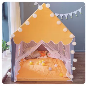  CORT TIPI PENTRU COPII GIRLANDA TEEPEE GALBEN