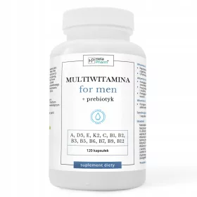   MULTIWITAMINA pentru Bărbați ADEK, B, C - pentru Energie și Vitalitate, 120 Capsule - Hela Pharm®