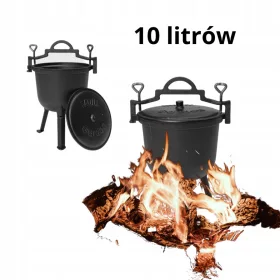  Cazan Fonta 10 l pentru Foc de Tabara Maghiara