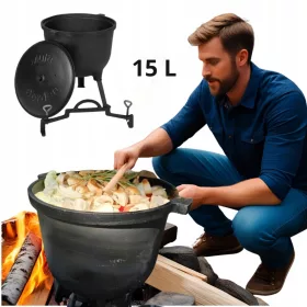  Cazan Fonta 15l pentru Foc de Tabara Maghiara