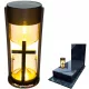 Lampion Solar LED cu Statuetă și Cruce pentru Mormânt - Decortrend