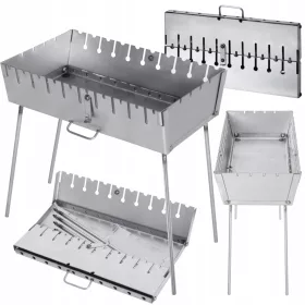    VALIZE MANGAL 2 MM GRIL PORTATIL 10 FGARGARI SAAMPANIE CELE LUNGI PIECI