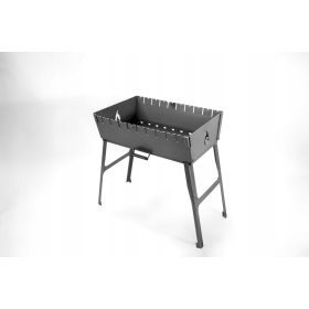    Carcasa Gratar Mangal Pentru 8 Frigarui Pliabila Carbon Metal 2mm Solid