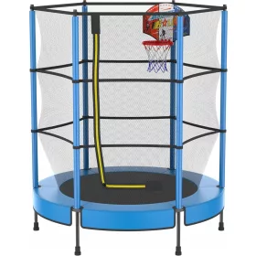    Trambulina pentru copii cu plasa 145 cm pentru Garden House + Cos de baschet
