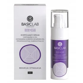   Serum corector BasicLab cu retinal 0,15% - 30ml pentru regenerarea pielii