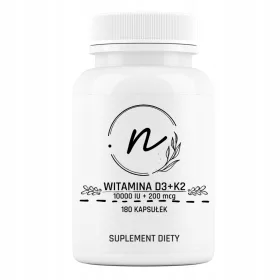   Supliment NaturePRO Vitamina D3 10000 IU + K2 200mcg, 180 capsule