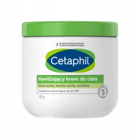   Cetaphil Crema Hidratantă pentru Corp 453 g - Ideală pentru Piele Uscată și Sensibilă