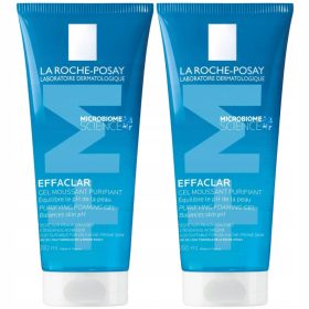   Gel de Curățare La Roche-Posay Effaclar pentru Piele Grasă și Acneică, 2x200ml
