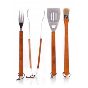  Set de ustensile pentru grătar din 4 piese