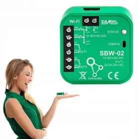 Controler de porți cu două canale Zamel SUPLA SBW-02 Wi-Fi
