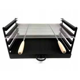  Gratar cu carbune din metal 40 x 60 cm
