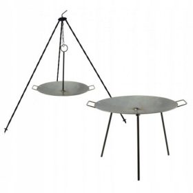  TIGA WOK 2in1 PENTRU FOCUL DE TABARA GRIL TREPIED DE 60cm