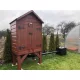  Afumătoare din lemn de grădină 100x70x180 cm pe două niveluri de ani de zile