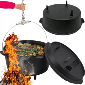    ghiveci suspendat din fonta ghiveci maghiar de vanatoare 6L pentru GRIL DE CAMPFARE