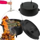  ghiveci suspendat din fonta ghiveci maghiar de vanatoare 6L pentru GRIL DE CAMPFARE
