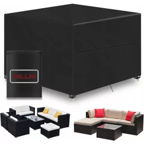   Husă Protectoare pentru Mobilier de Grădină, Rezistentă la Apă și UV, 125 x 125 x 74 cm