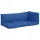  Perne paleti, 3 buc, cobalt, stofa