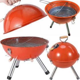    GRIL ROTUND DOME GRIL INCHIS CU CAPAC BRIQUETE DE CARBUNE DE GRADINA