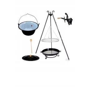    GRIL XXL BOBINETĂ FOGO 80cm GRĂTAR INOX 80 cm + IBERATOR 13 L
