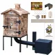  SMOKEHOUSE DIN LEMN PREMIUM CEL MAI ULTIMUL MODEL SOBA XXL IMPREGNARE SOLID