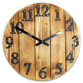   Ceas de perete din lemn ModernClock Patron, 40 cm - Ecologic și Modern