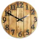 Ceas de perete din lemn ModernClock Patron, 40 cm - Ecologic și Modern