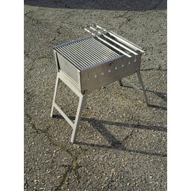  Cutie Mangal Grill INOX 3mm pentru 8 șampoane