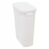 Cos de rufe alb din plastic 40 l cu capac