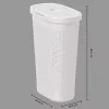 Cos de rufe alb din plastic 40 l cu capac