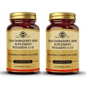   Ulei de Cod Din Ficat pentru Imunitate cu Vitamina A și D, 200 Capsule - Solgar